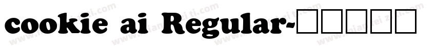 cookie ai Regular字体转换